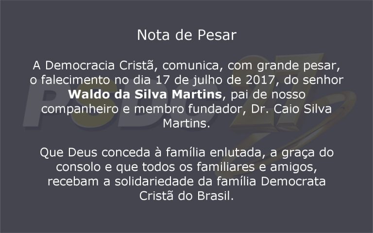 NOTA DE PESAR