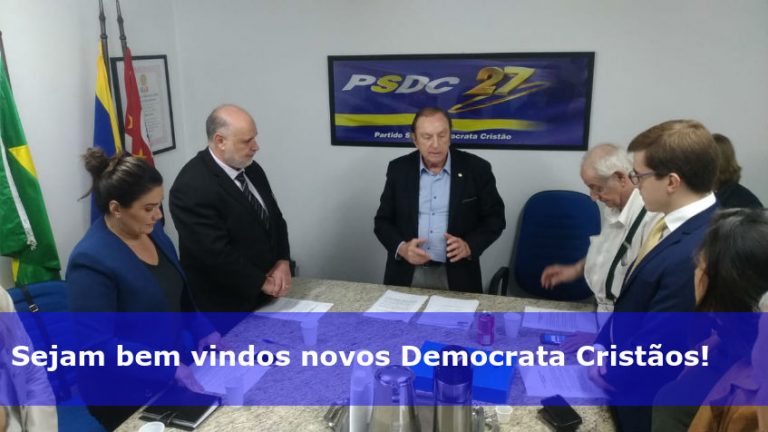 Sejam bem vindos novos Democrata Cristãos!