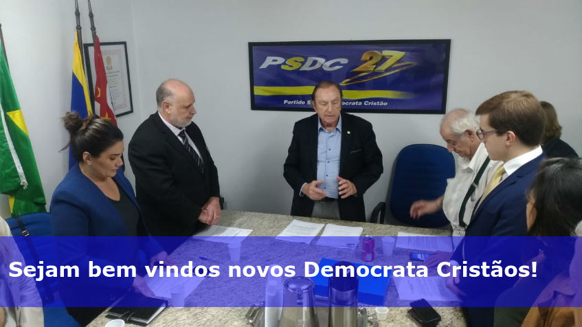 Sejam bem vindos novos Democrata Cristãos!