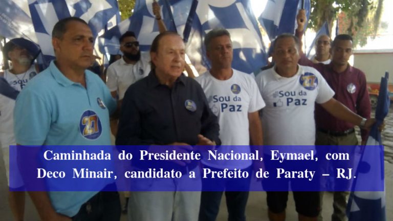 Caminhada do Presidente Nacional, Eymael, com Deco Minair, candidato a Prefeito de Paraty – RJ.