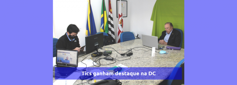 TICS ganham destaque na DC: Pres. Nacional da DC Constituinte Eymael durante realização de live com o Pres Estadual de Sergipe, Airton Costa. Na técnica Denis Akao, da WV Todoz, na mesa.